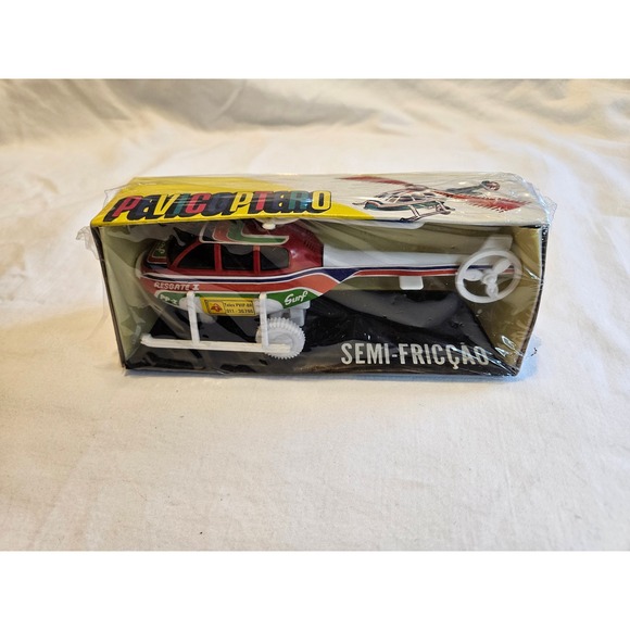 Other - Vintage Plastic Helicopter Toy Pevicoptero Semi-Friccao